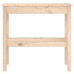 vidaXL Table console 80x40x75 cm Bois massif de pin