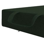 vidaXL Canapé-lit pliable 90 x 67 x 45 cm Vert foncé