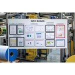 Sachet de 5 cadres d'affichage Duraframe dos magnétique format A3 noir DURABLE