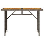 vidaXL Ensemble à manger de jardin et coussins 2 Pièces gris rotin