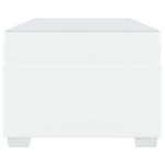 vidaXL Cadre de lit avec matelas Blanc 100 x 200 cm tissu