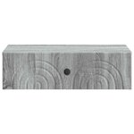 vidaXL Table d'appoint murale 59 x 34 5 x 17 cm Bois d'ingénierie