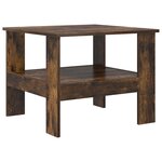 vidaXL Table basse Chêne fumé 57 x 55 x 45 cm Bois d'ingénierie