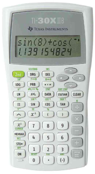 Calculatrice TI30X-IIB 82 x 155 x 19 mm Blanc TEXAS INSTRUMENTS