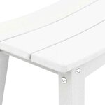 vidaXL Ensemble de bar de jardin 4 Pièces Blanc HDPE