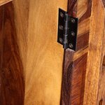 vidaXL Bureau avec 1 tiroir et 1 armoire Bois massif