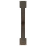 vidaXL Pieds de table à manger en forme de X  2 pièces  acier naturel  90 x (72-73) cm