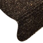 vidaXL Tapis d'escalier autocollants 15Pièces Marron 56x17x3cm Aiguilleté