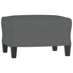 vidaXL Ensemble de canapés 3 Pièces avec coussins Gris foncé Tissu