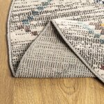 vidaXL Tapis ARBIZU intérieur extérieur design vintage Ø 120 cm
