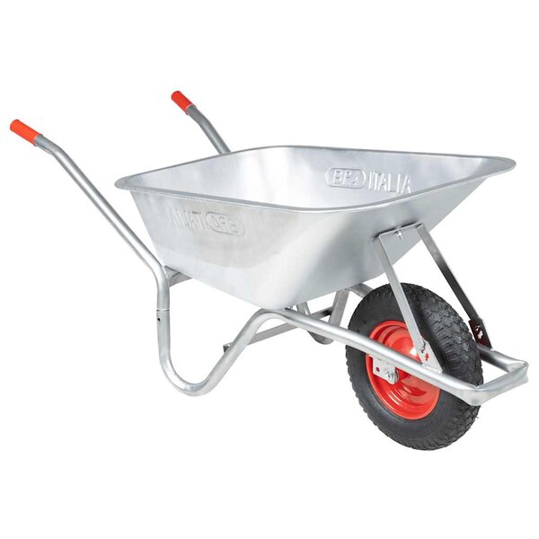 vidaXL Brouette 90 L 150 kg acier galvanisé et plastique