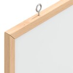vidaXL Tableau blanc magnétique avec cadre bois de pin massif 80x55 cm