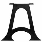 vidaXL Pied de table base 2 Pièces Base voûtée Cadre en A Fonte