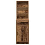 vidaXL Haut Armoire Bois ancien 40 x 40 5 x 135 cm Bois d'ingénierie