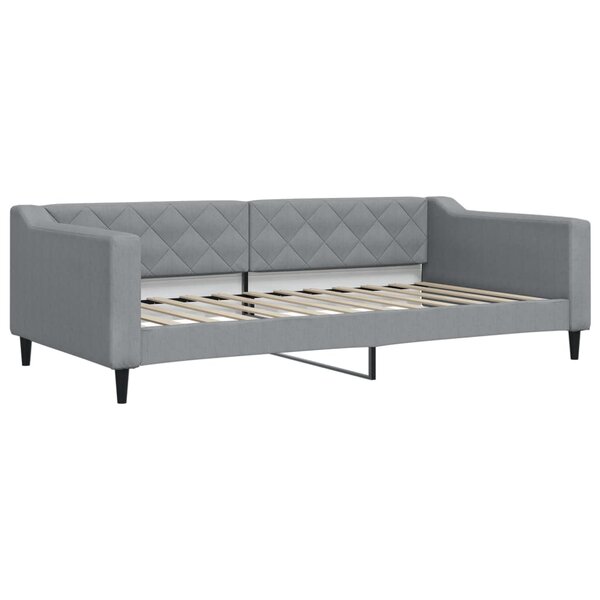 vidaXL Lit de repos gris clair 100x200 cm tissu