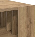 vidaXL Table basse Chêne artisanal 66 x 49 5 x 45 cm Bois d'ingénierie