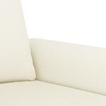 vidaXL Ensemble de canapés 2 Pièces avec coussins crème velours