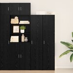 vidaXL Meuble Haut Chêne Noir 40x42 5x185 cm Bois d'ingénierie