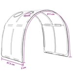vidaXL Tunnel de lit 2 pc Bleu clair Polyester