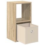 vidaXL Table de chevet avec tiroir Chêne Sonoma 25 5 x 22 x 49 5 cm