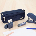 Trousse rectangulaire 2 fermetures éclair série 1918 Bleu marine