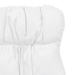 Fauteuil relaxant vidaXL en faux cuir blanc