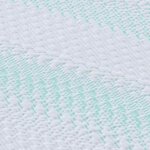 vidaXL Coussins de Matelas Blanc et vert 90 x 200 cm
