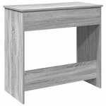 vidaXL Bureau sonoma gris 80x40x75 cm bois d'ingénierie