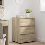 vidaXL Armoire de rangement Chêne Sonoma 60 x 48 x 81 cm