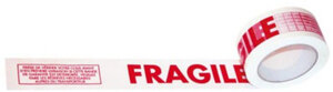 Lot de 6 rouleaux adhésifs fragile  silencieux : 48 mm x 100 mètres