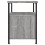 vidaXL Tables de chevet 2 Pièces sonoma gris 34x35 5x50cm bois ingénierie