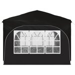 vidaXL Tente de fête pop-up 290 x 290 x 245 cm Noir