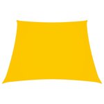 vidaXL Voile de parasol Tissu Oxford trapèze 2/4x3 m Jaune
