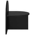 vidaXL Table de chevet Chêne noir 40 x 35 5 x 45 5 cm