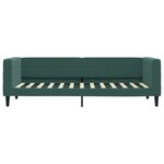 vidaXL Lit de jour avec gigogne et tiroirs vert foncé 80x200cm velours