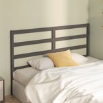 vidaXL Tête de lit Gris 166x4x100 cm Bois massif de pin