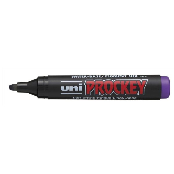 Marqueur PROCKEY PM126 Pointe biseautée large 5 7mm Violet UNI-BALL