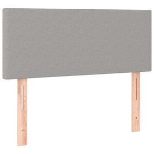 vidaXL Tête de lit Gris clair 80x5x78/88 cm Tissu