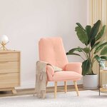 vidaXL Fauteuil relaxant Rose 69 x 74 x 93 cm tissu