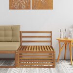 vidaXL Sofa de milieu extérieur Bois d'Acacia Massif Naturel