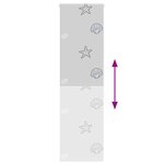 vidaXL Store enrouleur de douche 70x240 cm largeur du tissu 66 cm