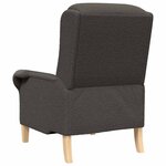 vidaXL fauteuil Gris foncé 76 x 94 x 102 cm Tissu en Sherpa doux