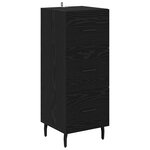 vidaXL Buffet Chêne noir 34 x 34 5 x 90 cm Bois d'ingénierie