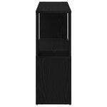 Étagère vidaXL Chêne Noir 100x24x63 cm en bois d'ingénierie
