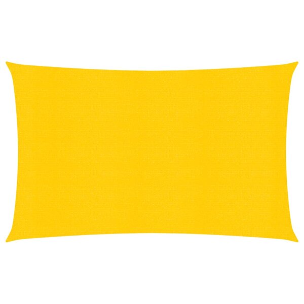 vidaXL Voile d'ombrage 160 g/m² rectangulaire jaune 6x8 m PEHD
