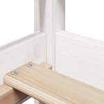 vidaXL Lit de jour avec toit sans matelas blanc 80x200 cm bois massif