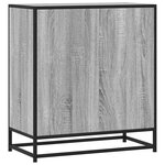 vidaXL Buffet sonoma gris 68x35x76 cm bois d'ingénierie et métal