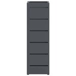 vidaXL Porte-parapluie Anthracite 15 5 x 15 5 x 49 cm Acier