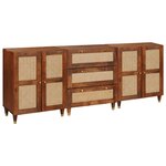 vidaXL Ensemble de Meubles de Rangement 3 Pièces Marron 180 x 33 x 75 cm