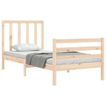 vidaXL Cadre de lit sans matelas 90x200 cm bois de pin massif